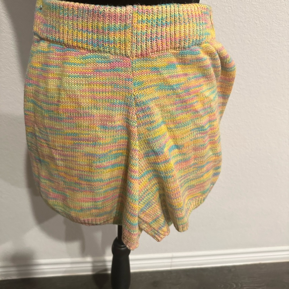 Colorful Knit Women's Shorts